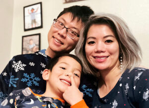 Lysa Ho with her family