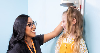 pediatrics back to school boy with backpack