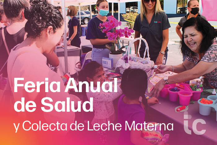 TrueCare annual health fair and breast milk drive pregnant mom with 2 cute kids at health fair