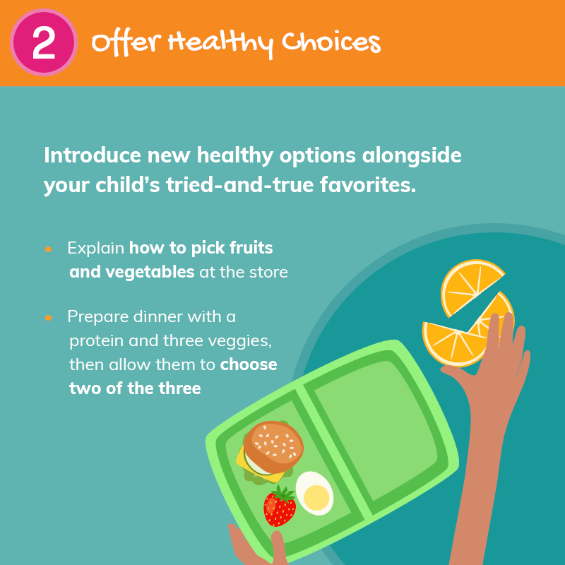 TrueCare Kids Healthy Eating Tip 2 Infografía