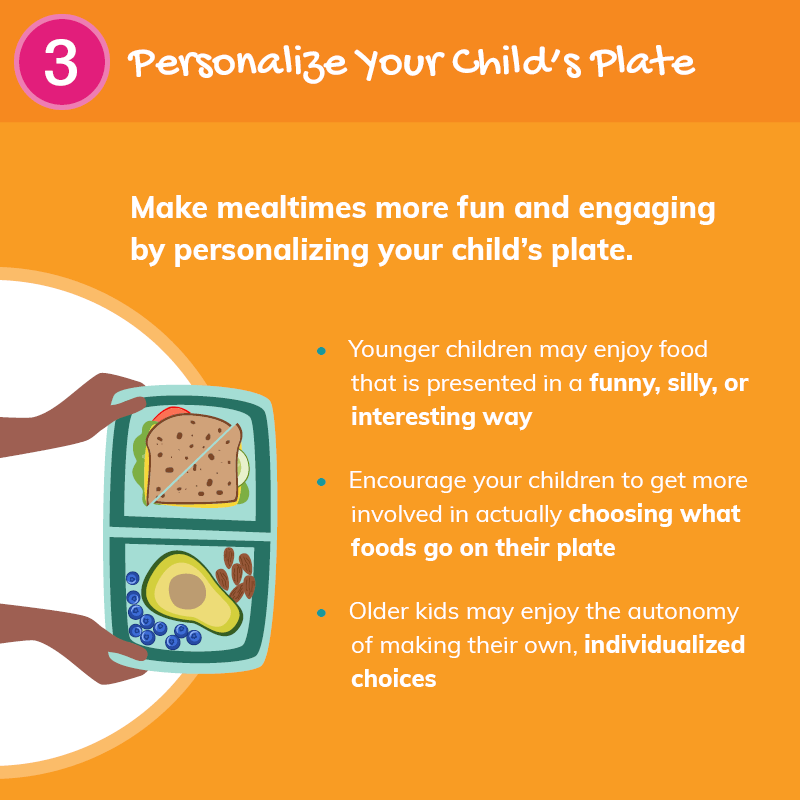 Infografía de TrueCare Kids Healthy Eating Tip 3